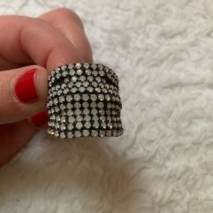 Pave set cocktail ring